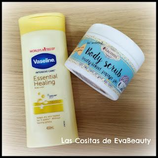 locion corporal, nacomi, exfoliante corporal, vaseline, terminados, empties, acabados, productos terminados, beauty, belleza, microinfluencers, beautyblogger, blog de belleza