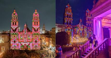 Comenzó la Fiesta de Luz 2023 sobre la fachada de la Catedral Metropolitana