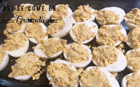 Huevos rellenos de anchoas