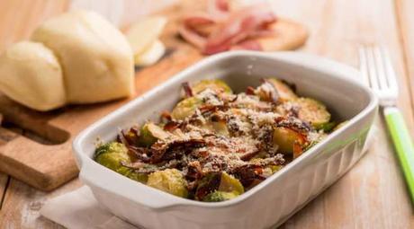 Coles de Bruselas al Gratén