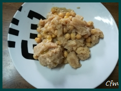 Garbanzos con coliflor