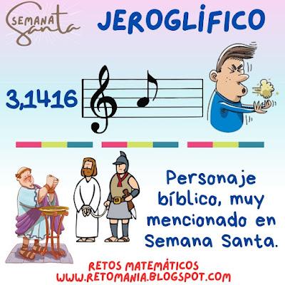 JEROGLÍFICOS Desafíos matemáticos, Retos matemáticos, Problemas matemáticos, Problemas de lógica, Problemas de ingenio, Retos mentales, Retos visuales, Retos virales, Alfamética, Criptoaritmética, Jeroglíficos, Semana Santa