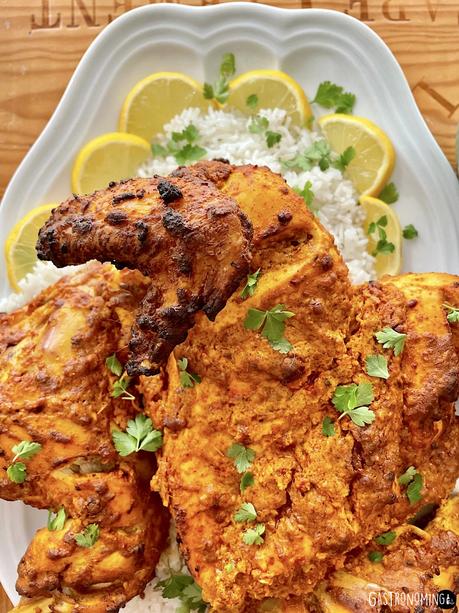 Pollo tandoori asado, exotismo de color y sabor desde la India