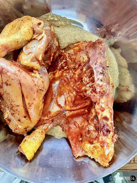 Pollo tandoori asado, exotismo de color y sabor desde la India