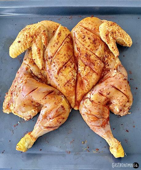 Pollo tandoori asado, exotismo de color y sabor desde la India