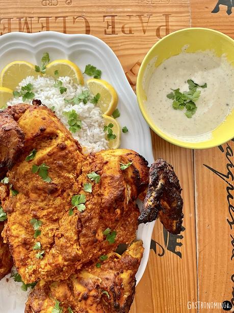 Pollo tandoori asado, exotismo de color y sabor desde la India
