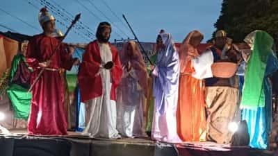 Viacrucis vivientes acompañaron a los vallealtinos en la Semana Santa