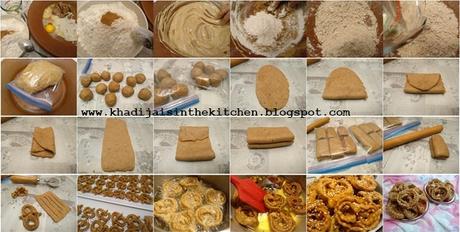 CHEBAKIA À LA FARINE DE BLÉ COMPLET/ WHOLE WHEAT CHEBAKIA / CHEBAKIA CON HARINA DE GRANO ENTERO DE TRIGO / شباكية بدقيق القمح الكامل