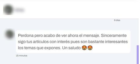 Mensaje de un Mamber a Carlos Cortés