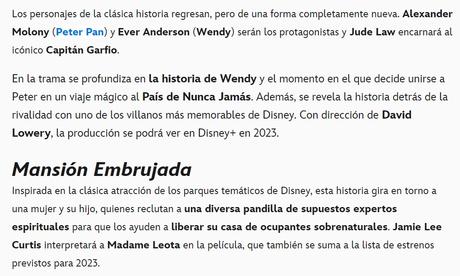 Proximos estrenos de disney 2023 Proximos estrenos de disney 2023