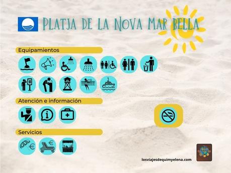 Servicios en la Platja de la Nova Mar Bella