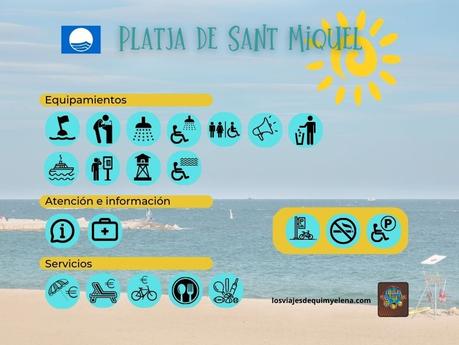 Servicios en la Platja de Sant Miquel 
