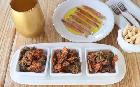 Snacks crujientes caseros hechos de pasta en tu freidora de aire