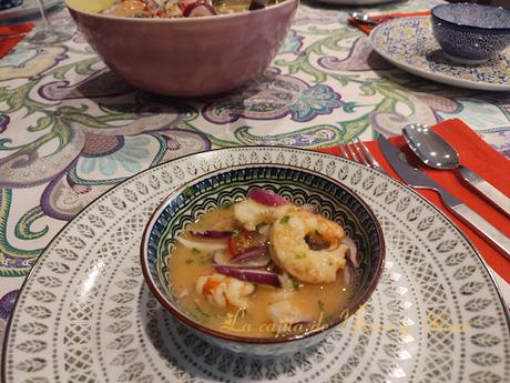 Ceviche de langostinos al estilo ecuatoriano Ceviche de langostinos al estilo ecuatoriano
