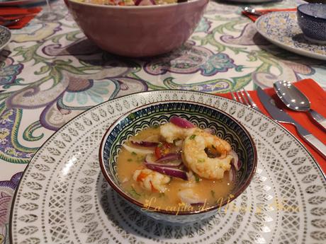Ceviche de langostinos al estilo ecuatoriano Ceviche de langostinos al estilo ecuatoriano