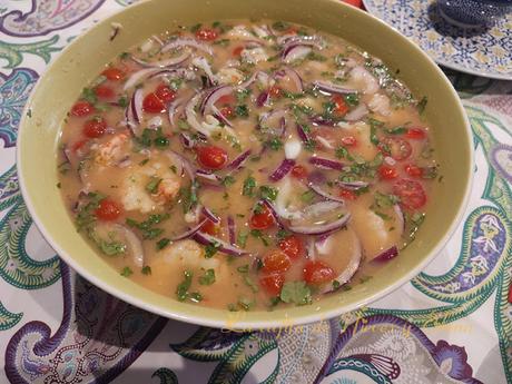 Ceviche de langostinos al estilo ecuatoriano Ceviche de langostinos al estilo ecuatoriano