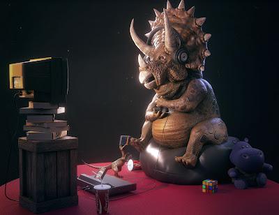 Unas cuantas ilustraciones dinosaurianas... (LXXVIII)