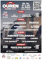 Cartel por días del Ourensound Festival 2023