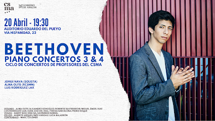 Beethoven regresa al Eduardo del Pueyo en el ciclo de profesores del CSMA Beethoven regresa al Eduardo del Pueyo en el ciclo de profesores del CSMA