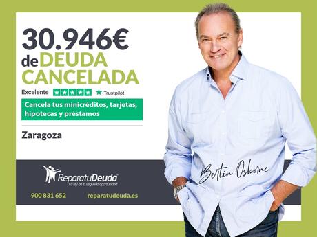 Repara tu Deuda Abogados cancela 30.946€ en Zaragoza (Aragón) con la Ley de Segunda Oportunidad