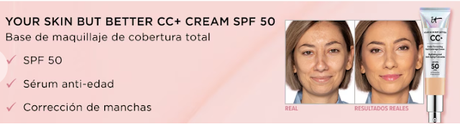 CC Cream con spf 50 de It Cosmetics