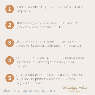 5 Tips para un recibidor feng 5 Tips para un recibidor feng