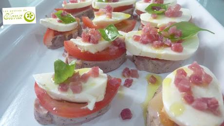 Solomillo de cerdo caprese