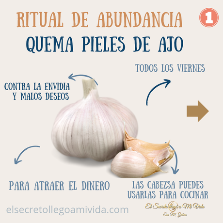 Cada viernes quema pieles de ajos