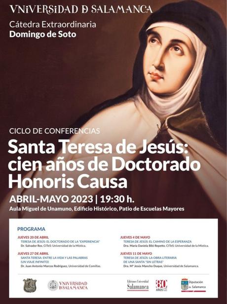 Ciclo de conferencias: Santa Teresa de Jesús, cien años de Doctorado «Honoris Causa»