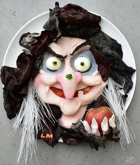 Personajes Disney y Pixar hechos con comida