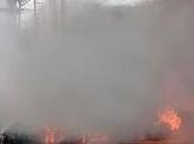 Tráiler choca termina consumido llamas Periférico