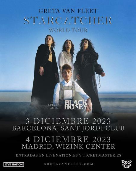 Conciertos de Greta Van Fleet en Barcelona y Madrid en diciembre