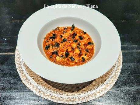 Gambones al curry de Madrás