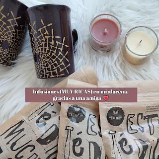 Infusiones (MUY RICAS) en mi alacena, gracias a una amiga 💗