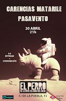 Concierto de Carencias Matarile y Pasavento en El perro de la parte de atrás del coche