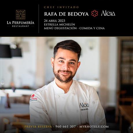 Rafa De Bedoya, nuevo invitado del ciclo ‘chefs con estrella Michelin’ en La Perfumería