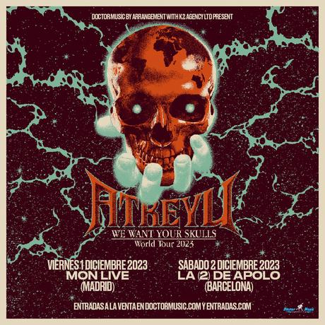 Conciertos de Atreyu en Madrid y Barcelona en diciembre