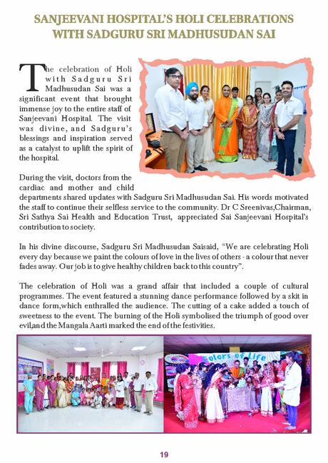 Boletín Sai Sanjeevani Edición de marzo de 2023