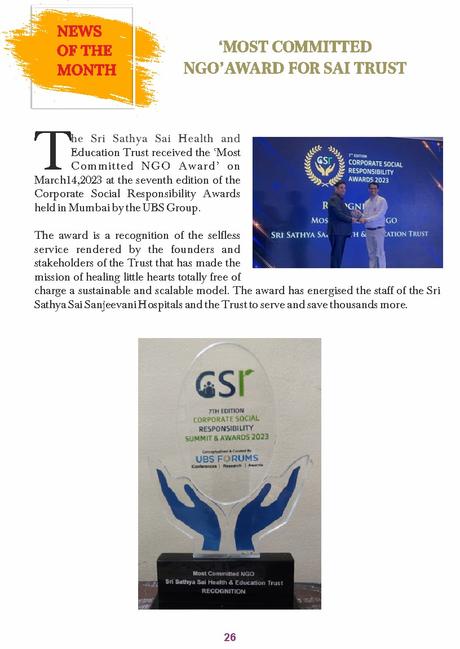 Boletín Sai Sanjeevani Edición de marzo de 2023