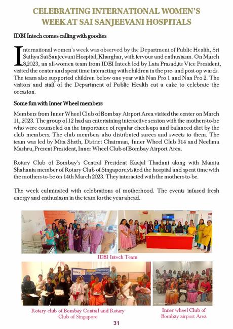 Boletín Sai Sanjeevani Edición de marzo de 2023