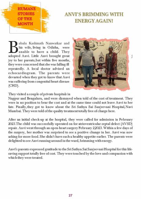 Boletín Sai Sanjeevani Edición de marzo de 2023