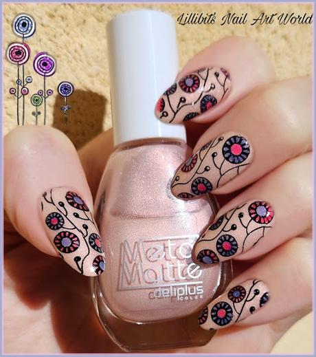 Florecillas redondas con la técnica Leadlight