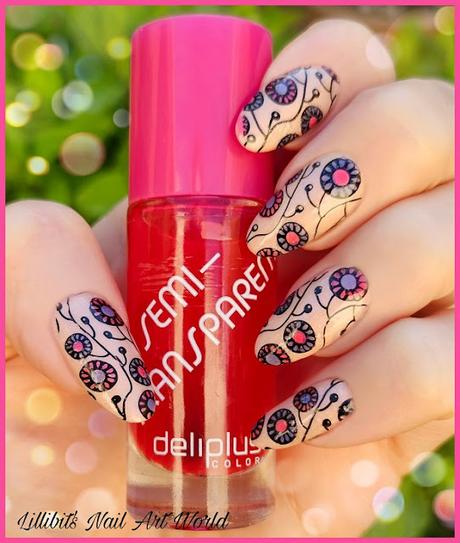 Florecillas redondas con la técnica Leadlight