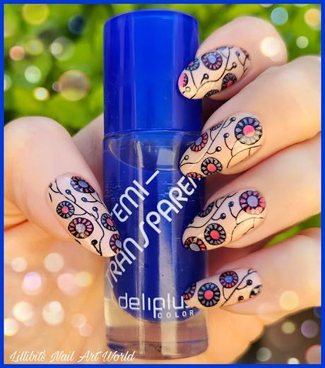 Florecillas redondas con la técnica Leadlight