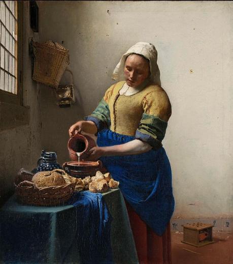 Luz sobre Vermeer La lechera Vermeer
