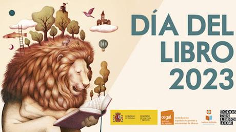 Cartel Día del Libro año 2023 Día del Libro, San Jordi, 23 de abril, Dia del Llibre