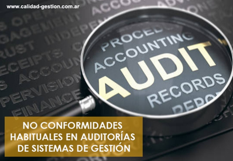 No conformidades habituales que tienen las organizaciones durante las auditorías de sistemas de gestión