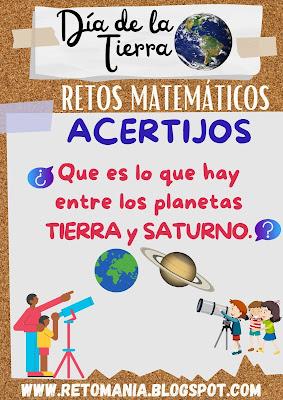 Acertijos, Desafíos matemáticos, Retos matemáticos, Problemas matemáticos, Retos visuales, Retos virales, Juegos mentales, Jeroglíficos, Jeroglíficos con solución, Descubre el número, Tierra, Día de la Tierra, Día Internacional de la Tierra, Buscapalabras, Palabra Oculta, Palabra escondida