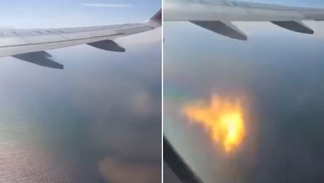 Momento en el que la turbina de un #avión explota en pleno vuelo sobre el mar en #México (+VIDEO) | VIA: (@TurismoPV) Momento en el que la turbina de un #avión explota en pleno vuelo sobre el mar en #México (+VIDEO) | VIA: (@TurismoPV)