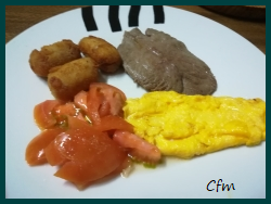 Plato combinado de filete de ternera